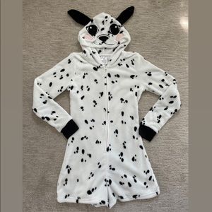 Adult woman’s Dalmatian Romper costume